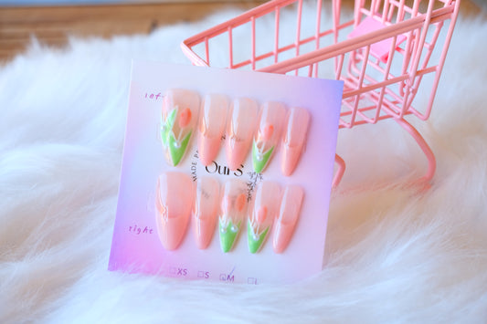 OurS Handmade Gel Reusable Nails,Cat Eye Press on Nails Glue on,Artificial Nails Short Length,False Nails Acrylic Nails,Stick on Nails for Women